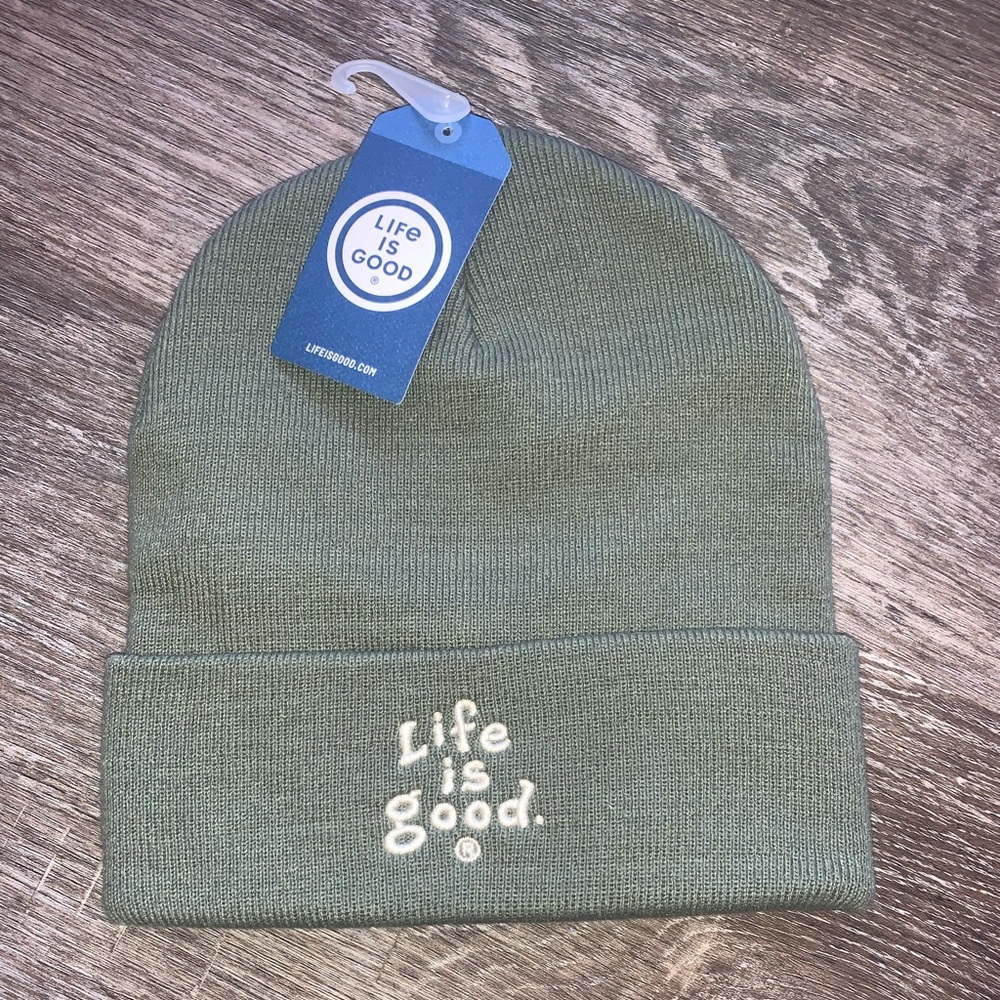 NWT, Gray, Life is Good, Beanie